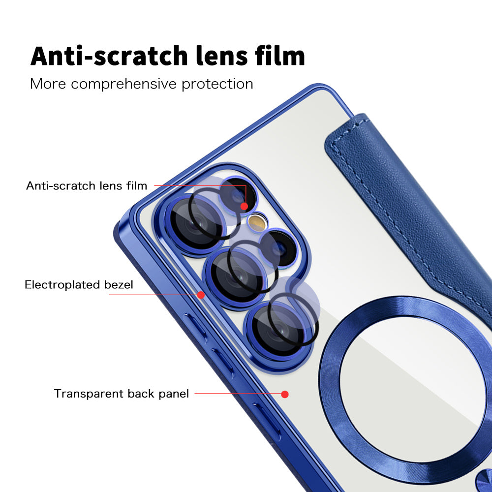 Techsuit - SmartMag Book Case - Galaxy S25 Ultra - Blue