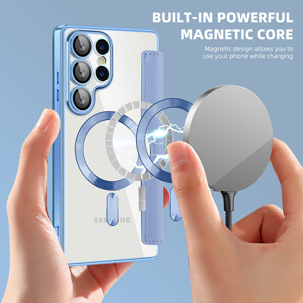 Techsuit - SmartMag Book Case - Galaxy S25 Ultra - Light Blue