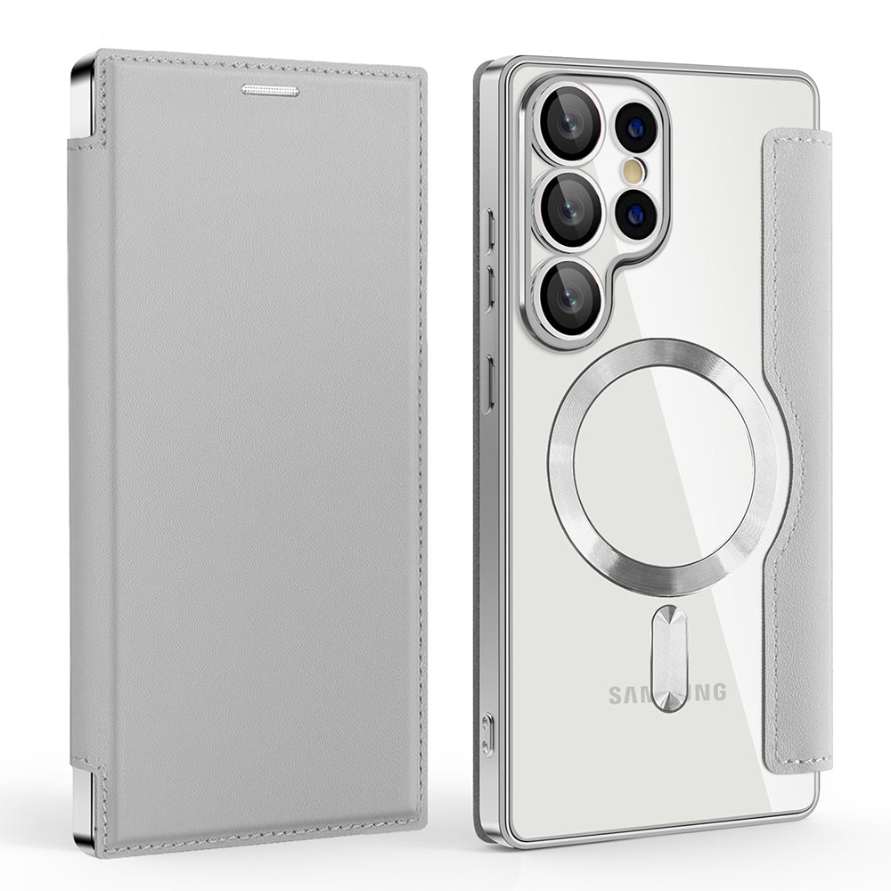 Techsuit - SmartMag Book Case - Galaxy S25 Ultra - Gray