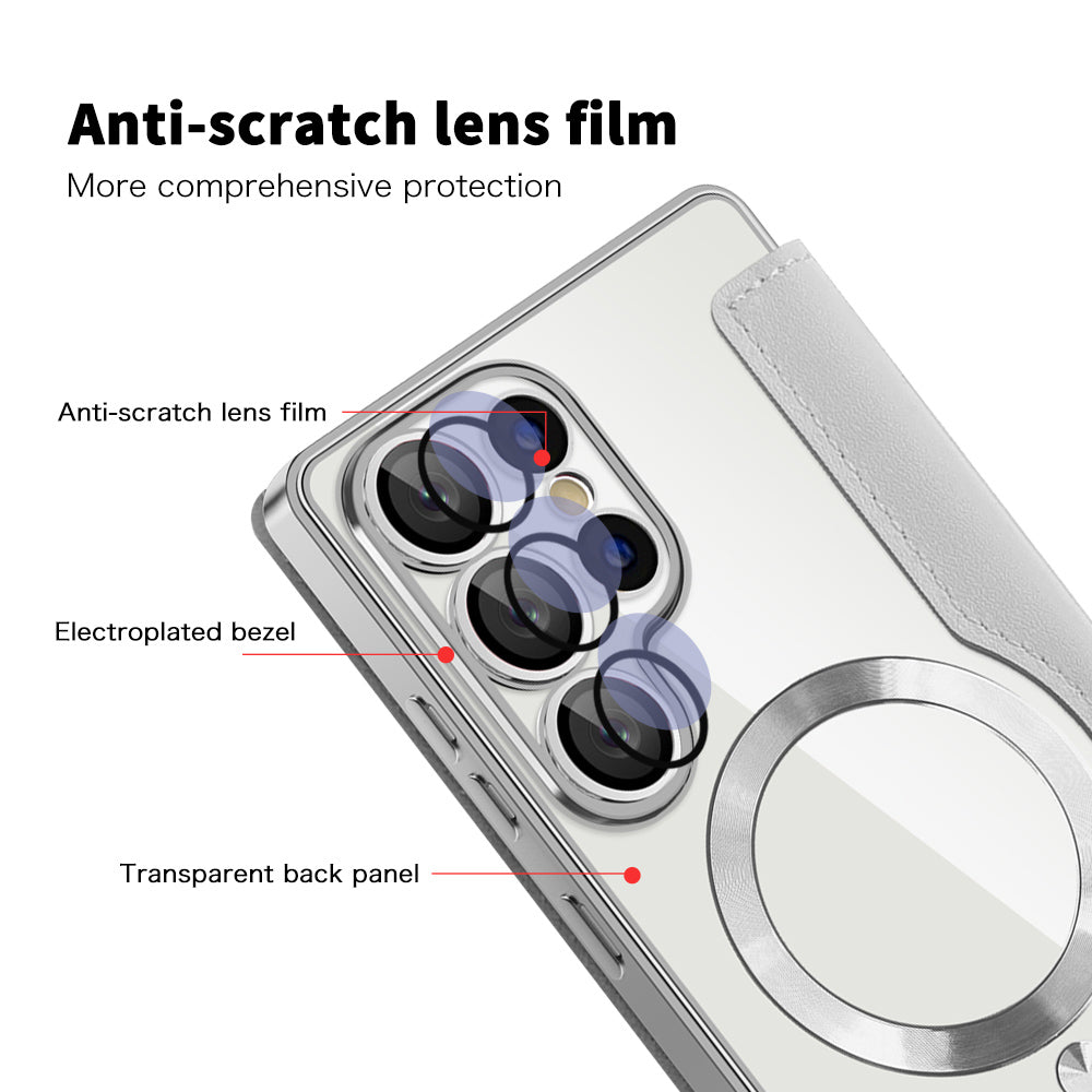 Techsuit - SmartMag Book Case - Galaxy S25 Ultra - Gray