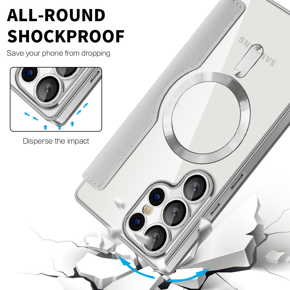 Techsuit - SmartMag Book Case - Galaxy S25 Ultra - Gray