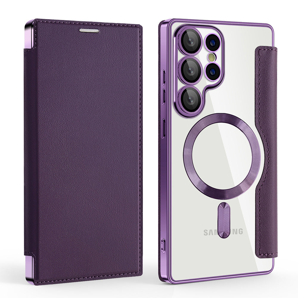 Techsuit - SmartMag Book Case - Galaxy S25 Ultra - Purple