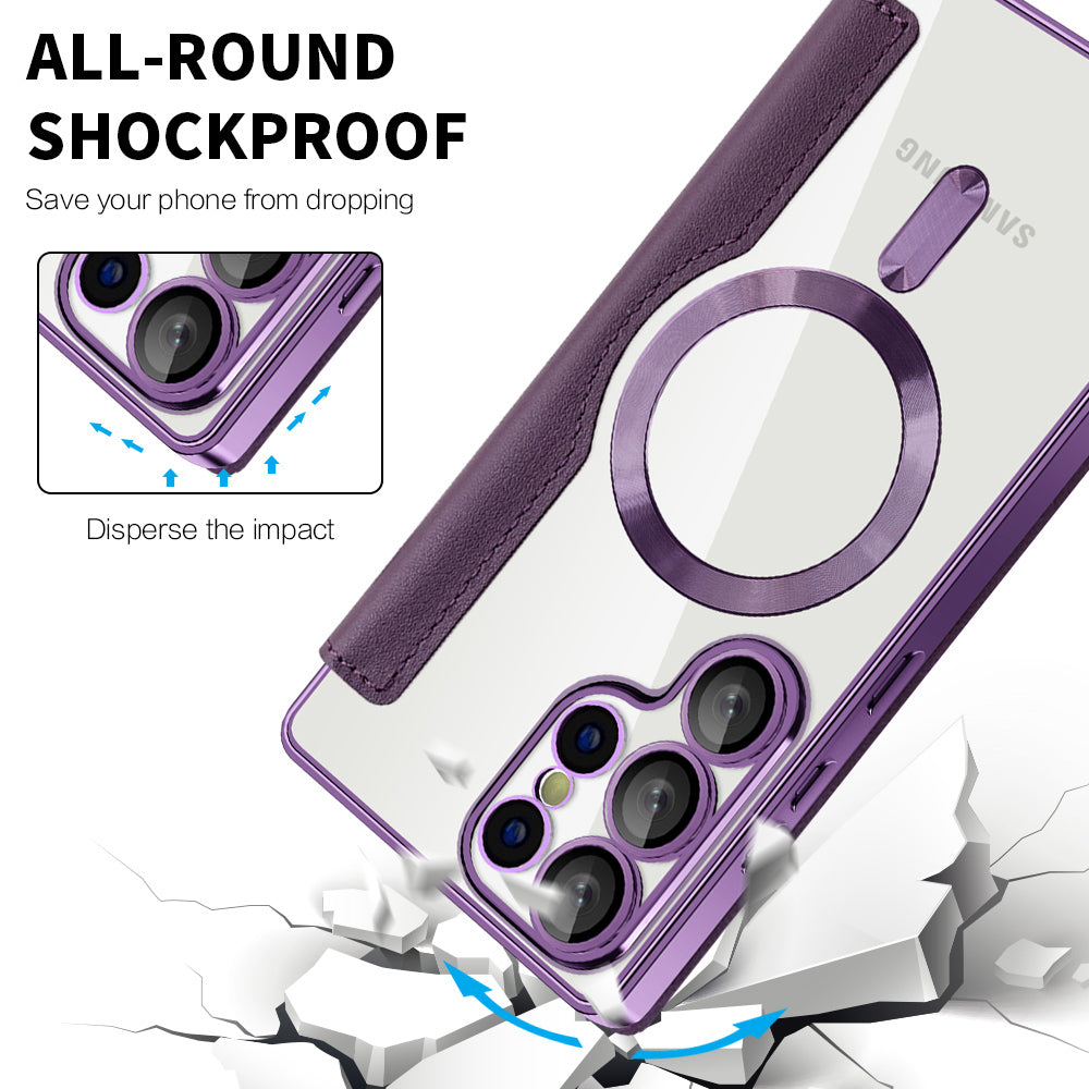 Techsuit - SmartMag Book Case - Galaxy S25 Ultra - Purple