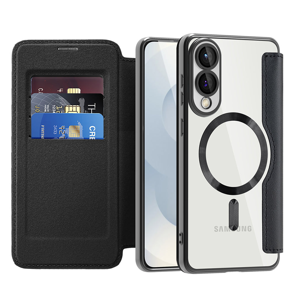 Techsuit - SmartMag Book Case - Samsung Galaxy S25 Edge - Black