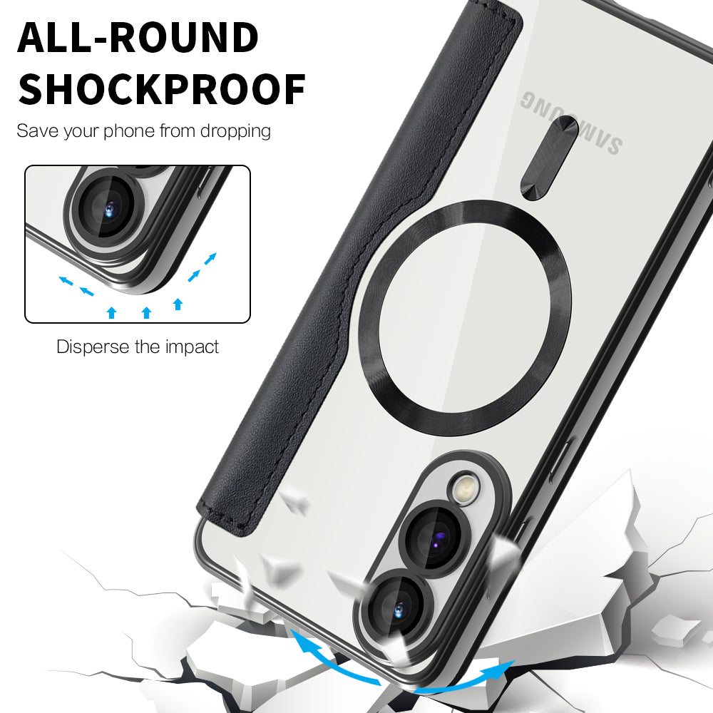 Techsuit - SmartMag Book Case - Galaxy S25 Edge - Black