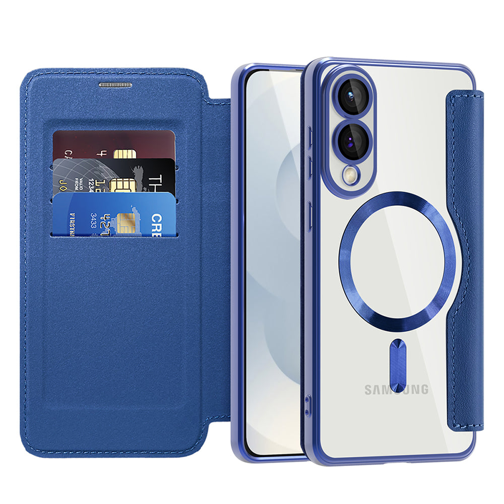 Techsuit - SmartMag Book Case - Samsung Galaxy S25 Edge - Blue