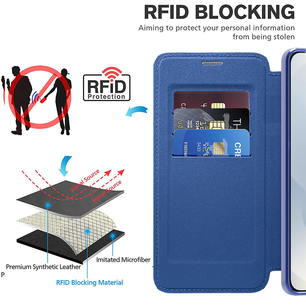 Techsuit - SmartMag Book Case - Galaxy S25 Edge - Blue