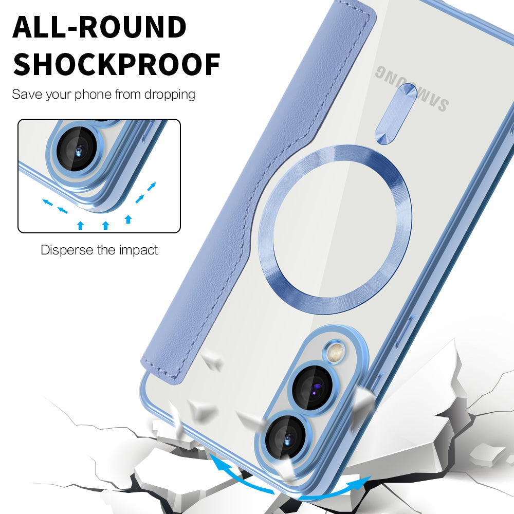 Techsuit - SmartMag Book Case - Galaxy S25 Edge - Light Blue