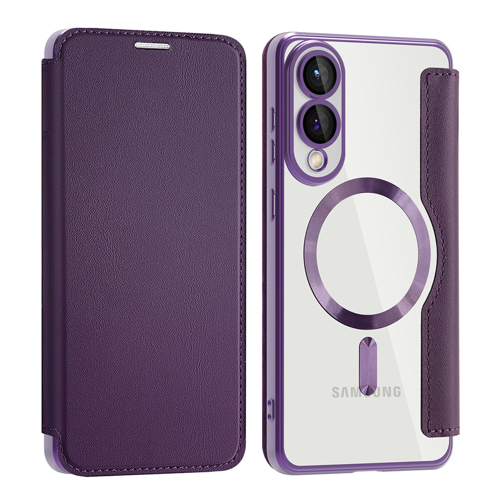 Techsuit - SmartMag Book Case - Galaxy S25 Edge - Purple