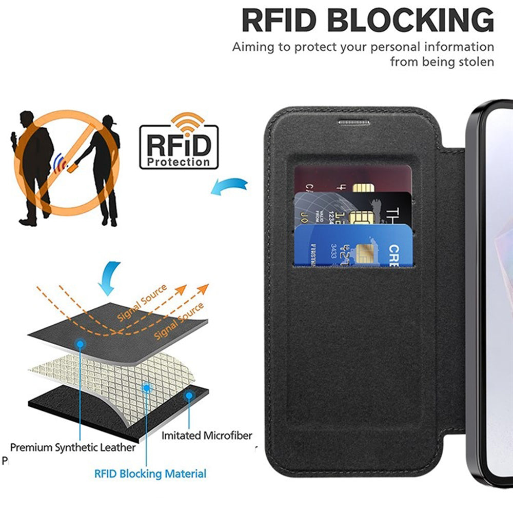 Techsuit - SmartMag Book Case - Galaxy A35 5G - Black