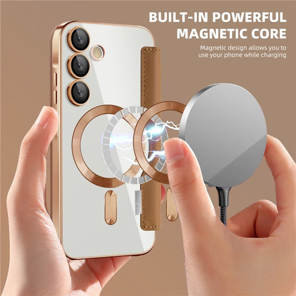 Techsuit - SmartMag Book Case - Galaxy A35 5G - Brown