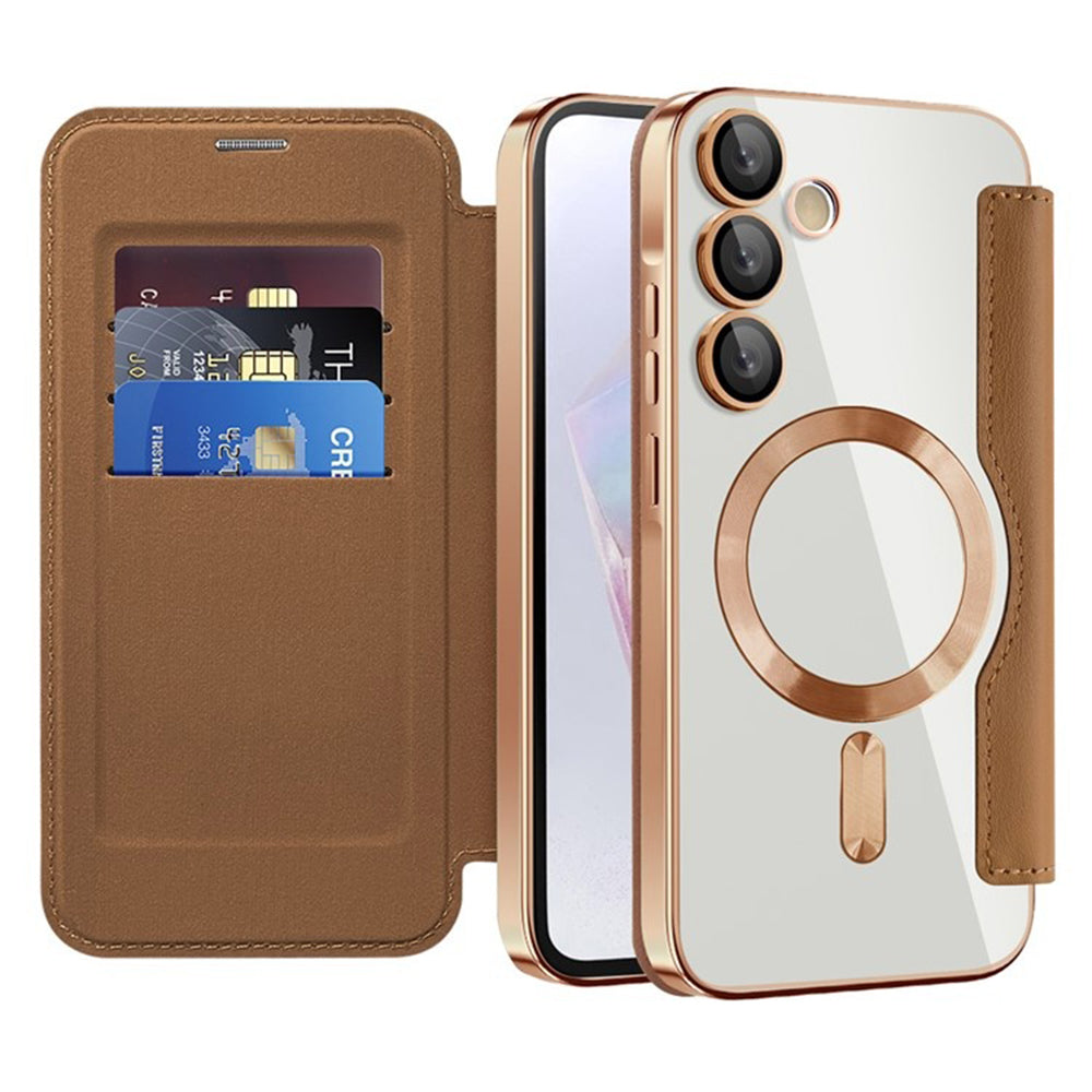 Techsuit - SmartMag Book Case - Samsung Galaxy A35 5G - Brown