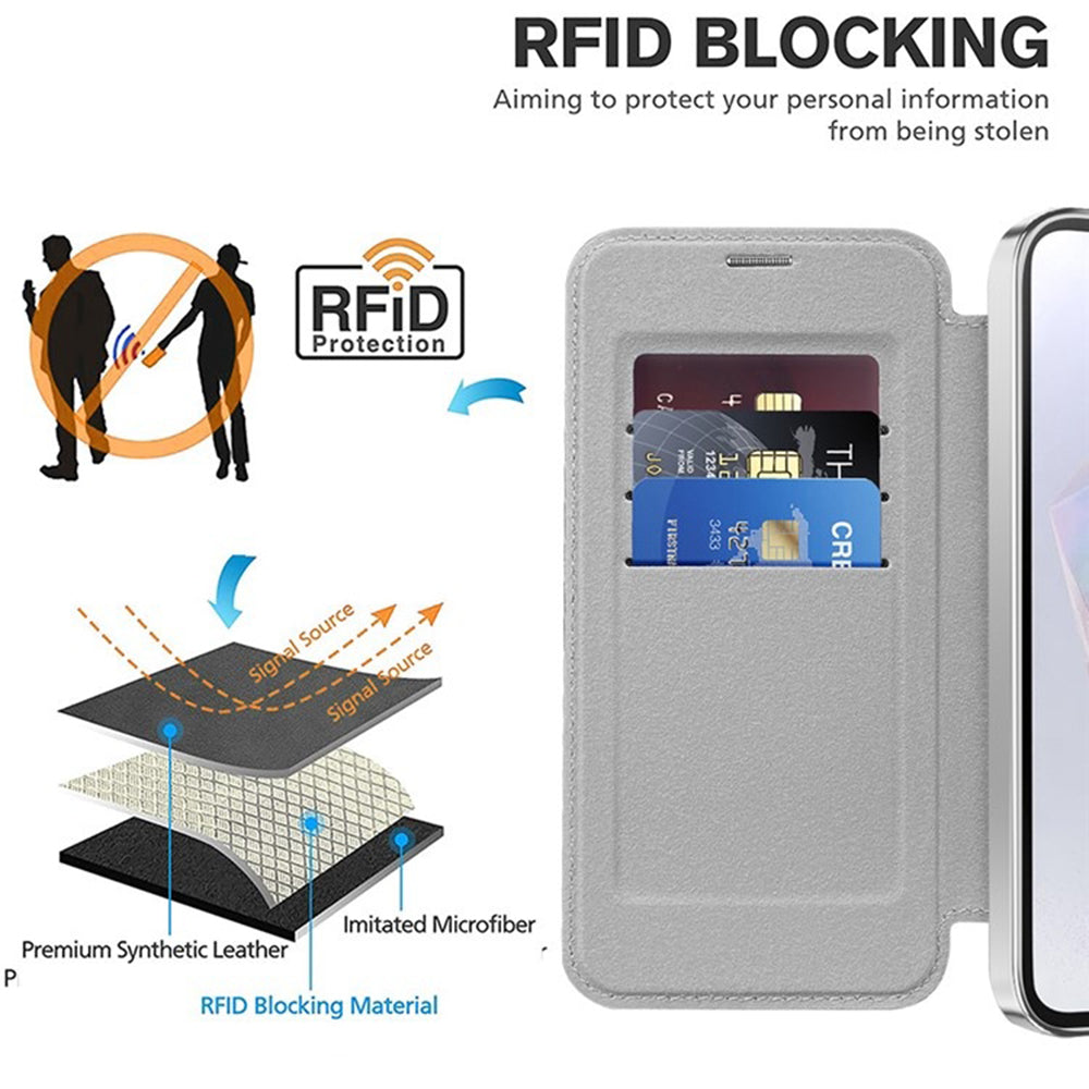 Techsuit - SmartMag Book Case - Galaxy A35 5G - Gray