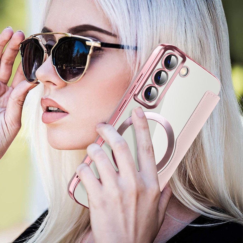 Techsuit - SmartMag Book Case - Galaxy S22 5G - Pink