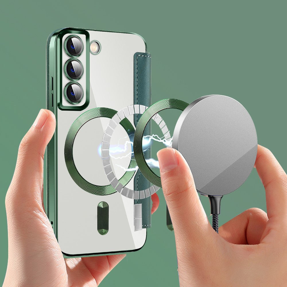 Techsuit - SmartMag Book Case - Galaxy S22 5G - Green