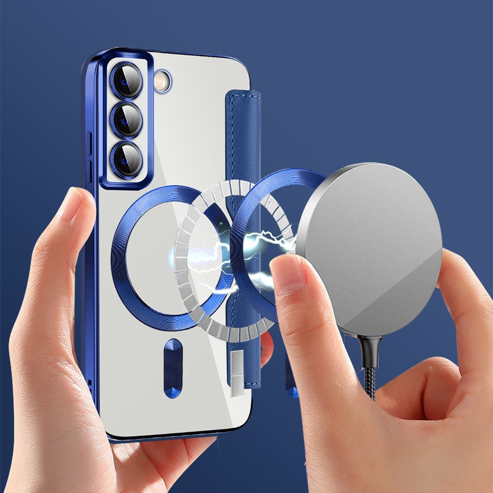 Techsuit - SmartMag Book Case - Galaxy S22 5G - Blue