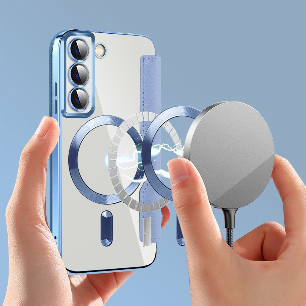 Techsuit - SmartMag Book Case - Galaxy S22 5G - Light Blue