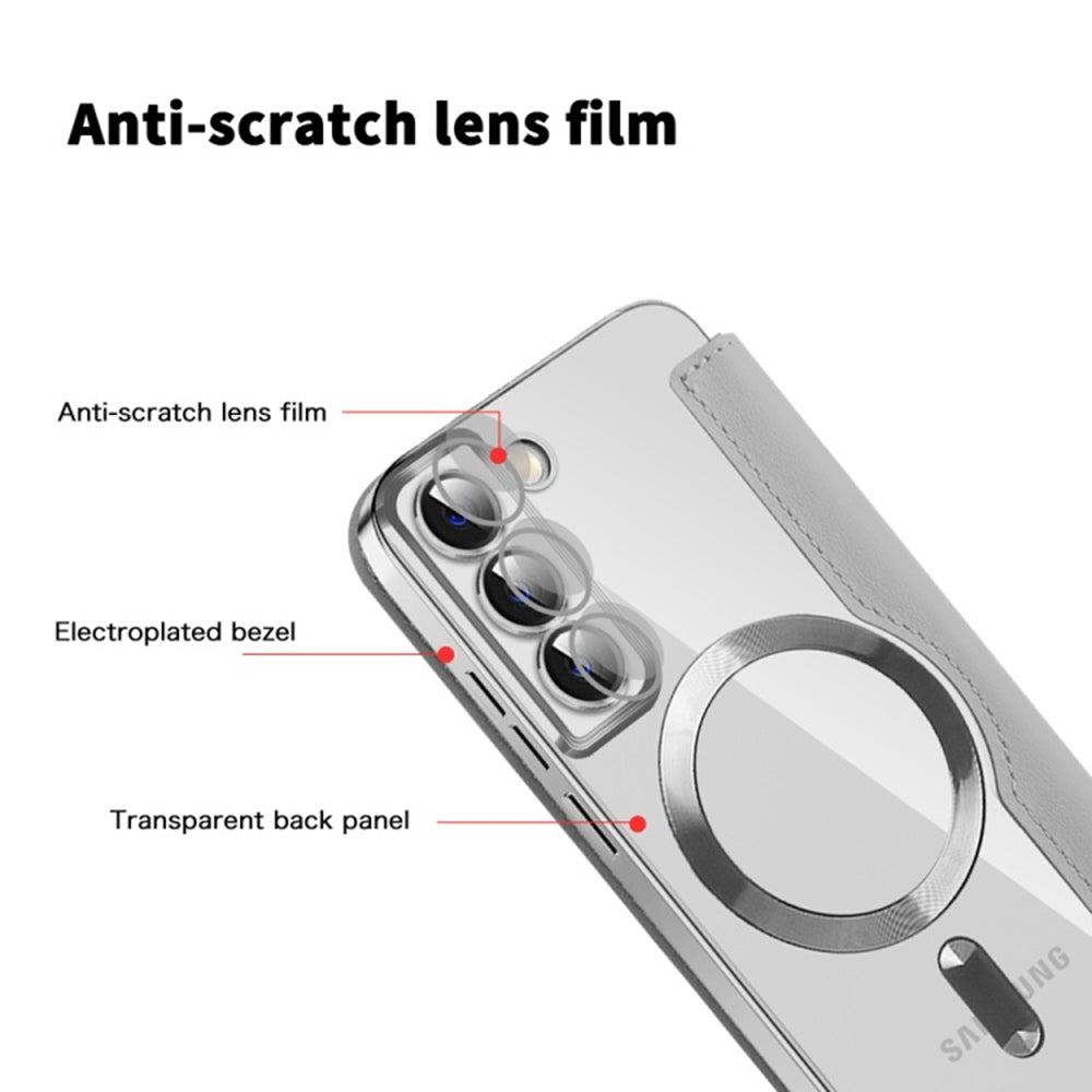 Techsuit - SmartMag Book Case - Galaxy S22 5G - Gray