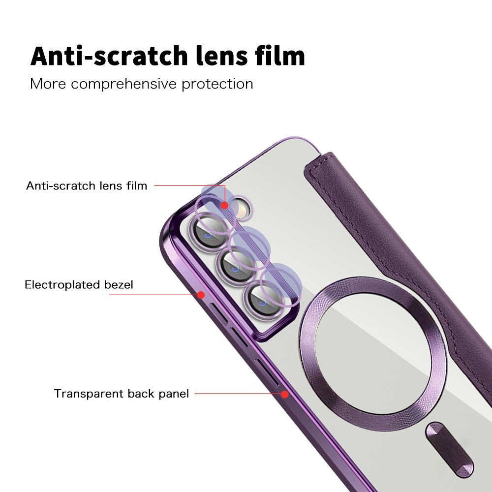 Techsuit - SmartMag Book Case - Galaxy S22 5G - Purple
