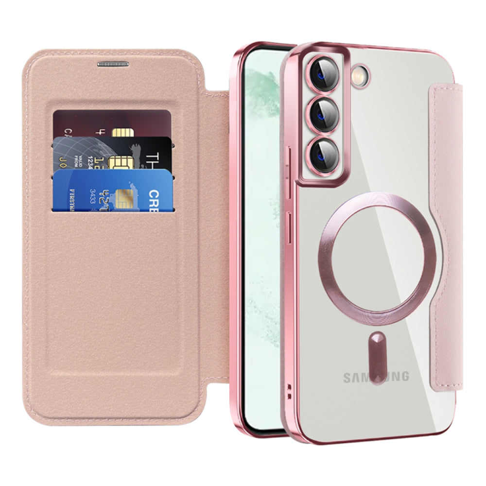 Techsuit - SmartMag Book Case - Samsung Galaxy S22 Plus 5G - Pink