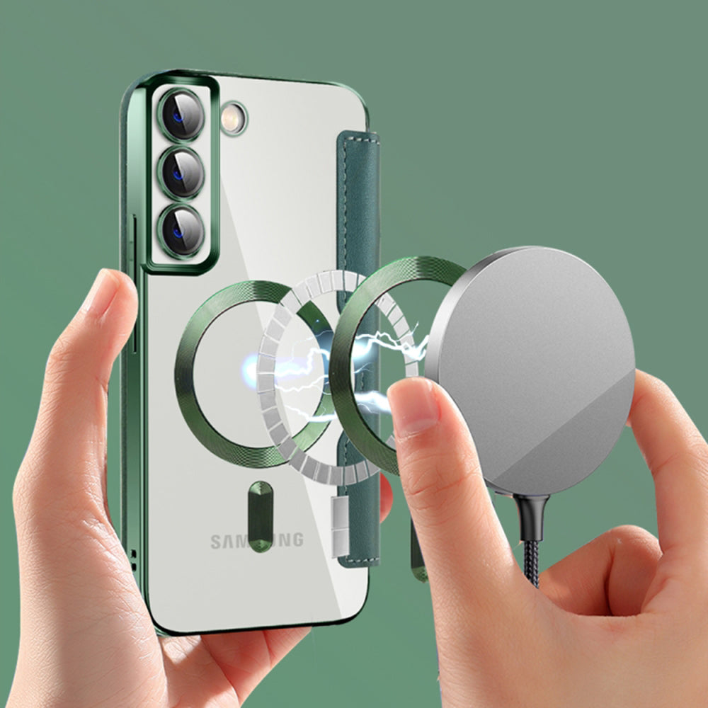 Techsuit - SmartMag Book Case - Galaxy S22 Plus 5G - Green