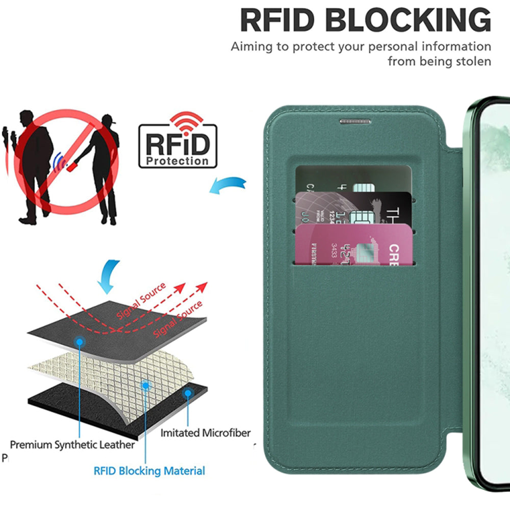 Techsuit - SmartMag Book Case - Galaxy S22 Plus 5G - Green