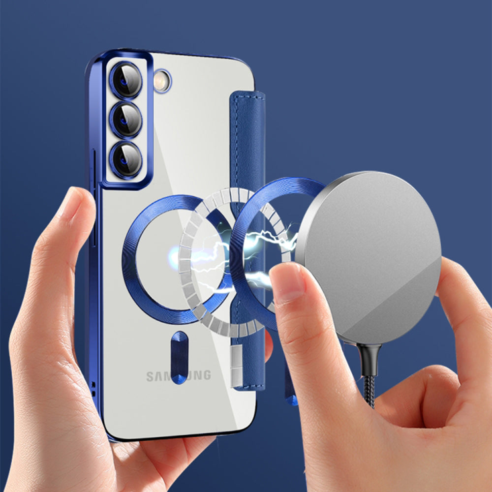 Techsuit - SmartMag Book Case - Galaxy S22 Plus 5G - Blue