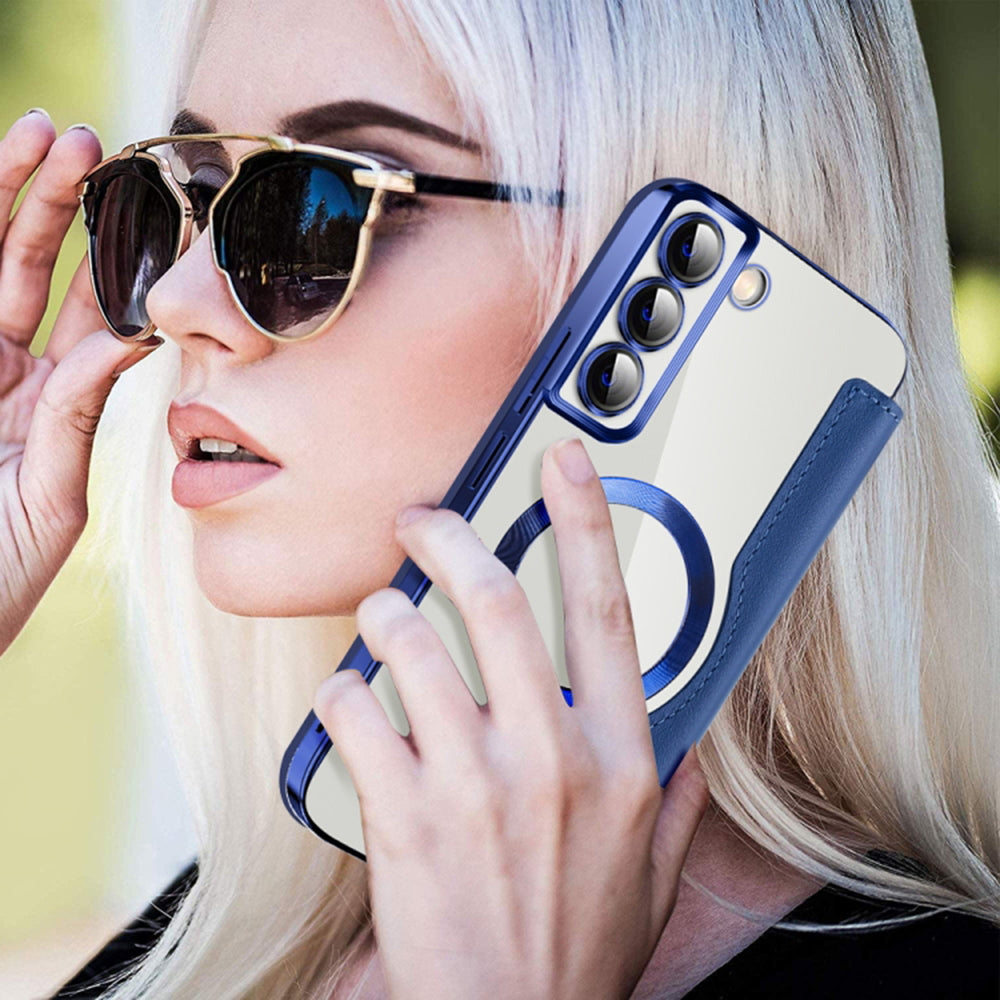 Techsuit - SmartMag Book Case - Galaxy S22 Plus 5G - Blue