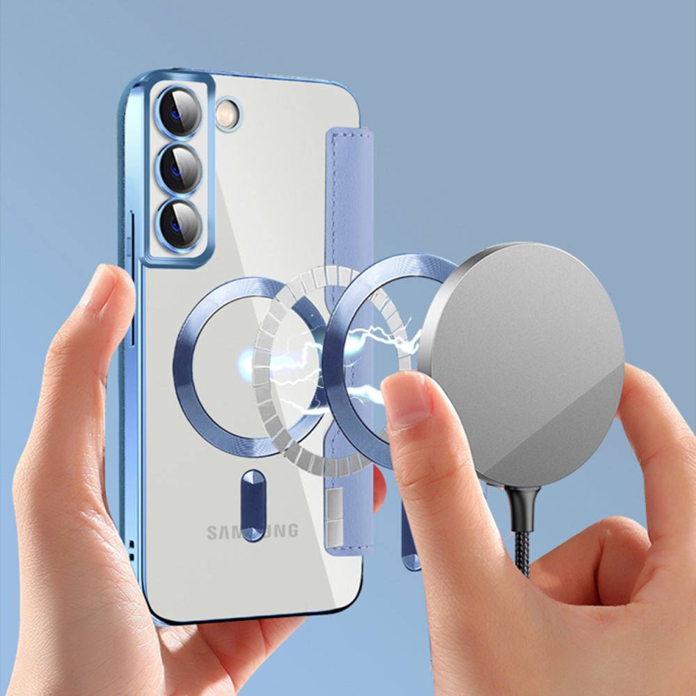 Techsuit - SmartMag Book Case - Galaxy S22 Plus 5G - Light Blue