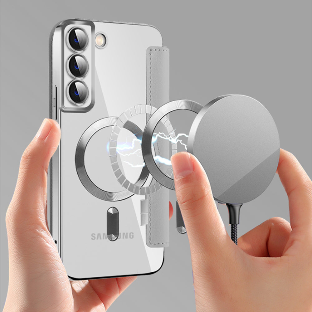 Techsuit - SmartMag Book Case - Galaxy S22 Plus 5G - Gray