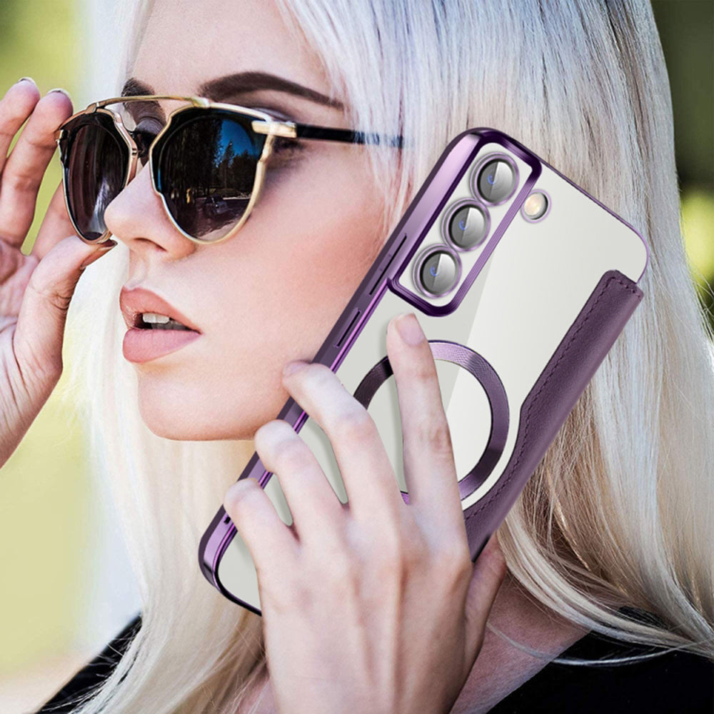 Techsuit - SmartMag Book Case - Galaxy S22 Plus 5G - Purple