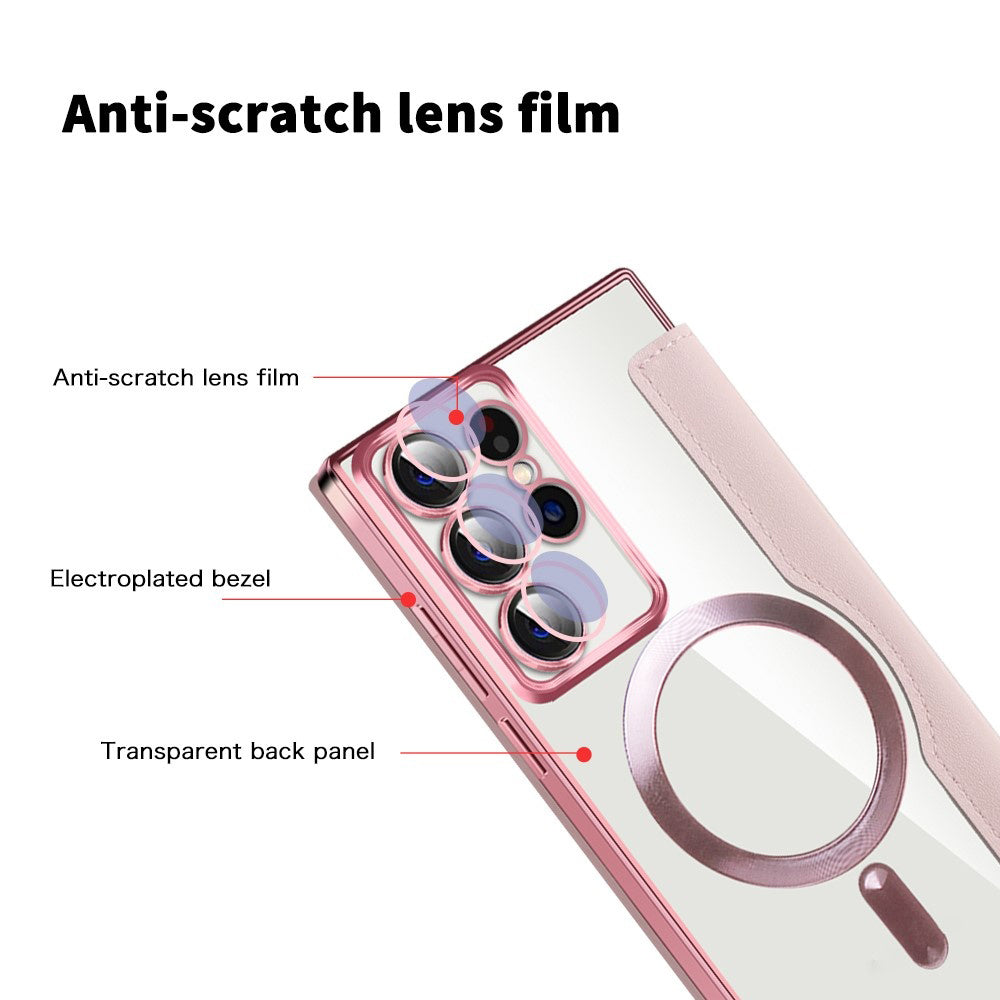 Techsuit - SmartMag Book Case - Galaxy S22 Ultra 5G - Pink