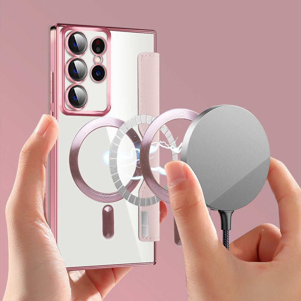 Techsuit - SmartMag Book Case - Galaxy S22 Ultra 5G - Pink