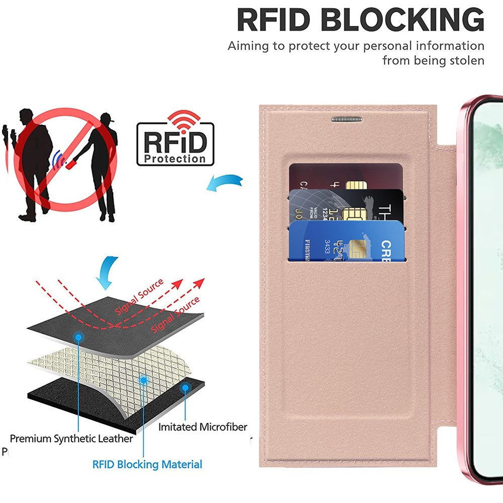 Techsuit - SmartMag Book Case - Galaxy S22 Ultra 5G - Pink