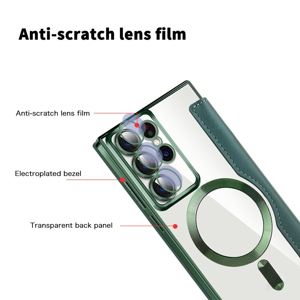 Techsuit - SmartMag Book Case - Galaxy S22 Ultra 5G - Green