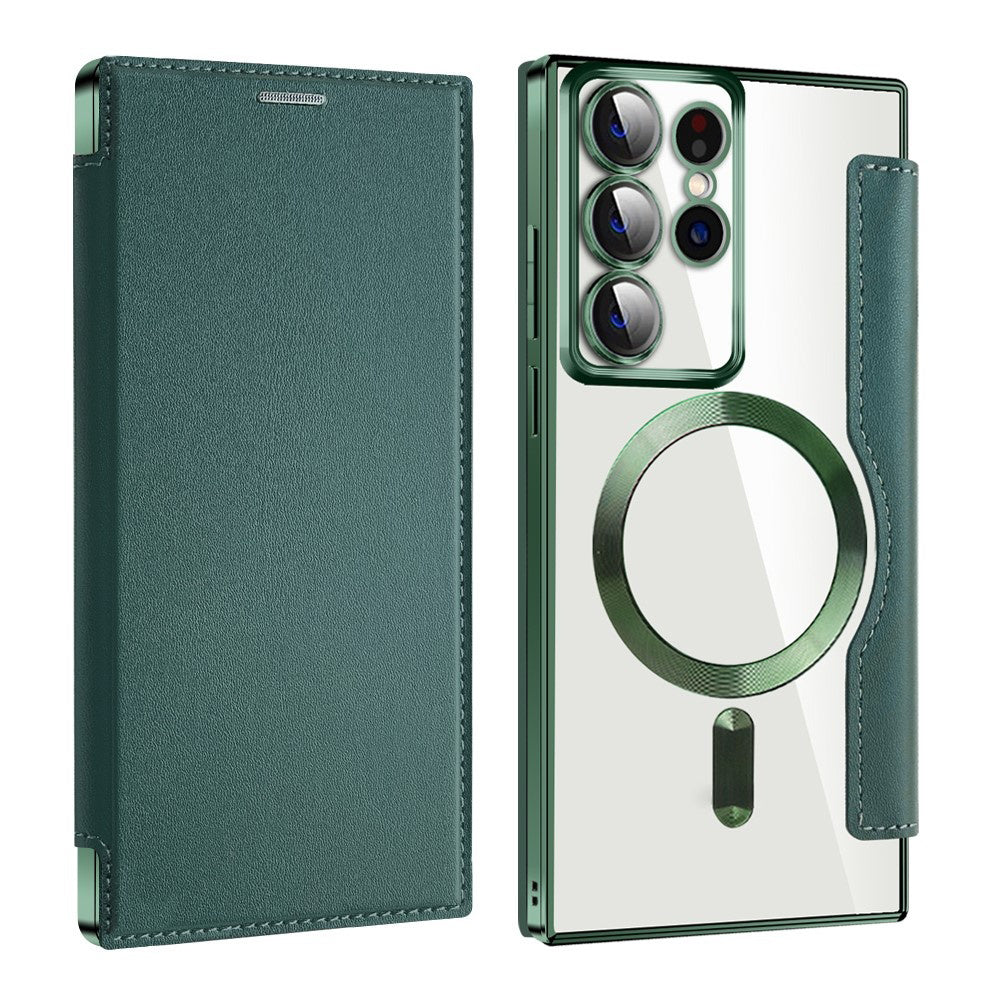 Techsuit - SmartMag Book Case - Galaxy S22 Ultra 5G - Green