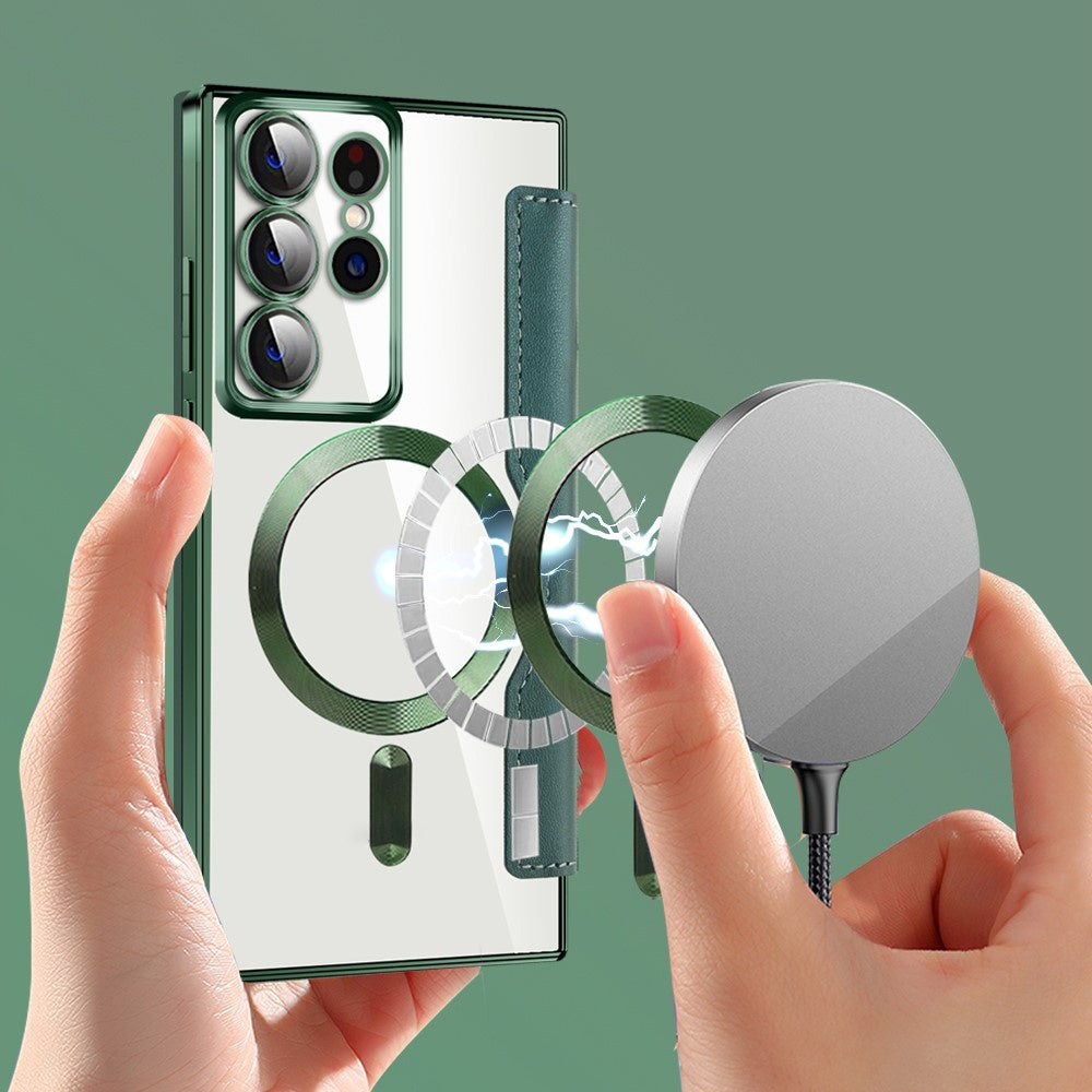 Techsuit - SmartMag Book Case - Galaxy S22 Ultra 5G - Green