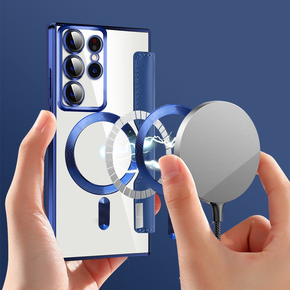 Techsuit - SmartMag Book Case - Galaxy S22 Ultra 5G - Blue