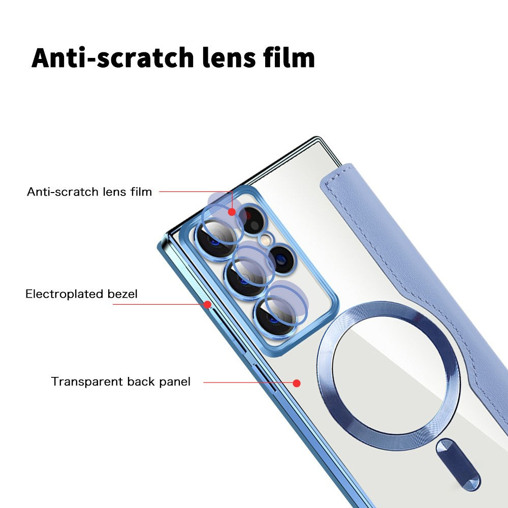 Techsuit - SmartMag Book Case - Galaxy S22 Ultra 5G - Light Blue