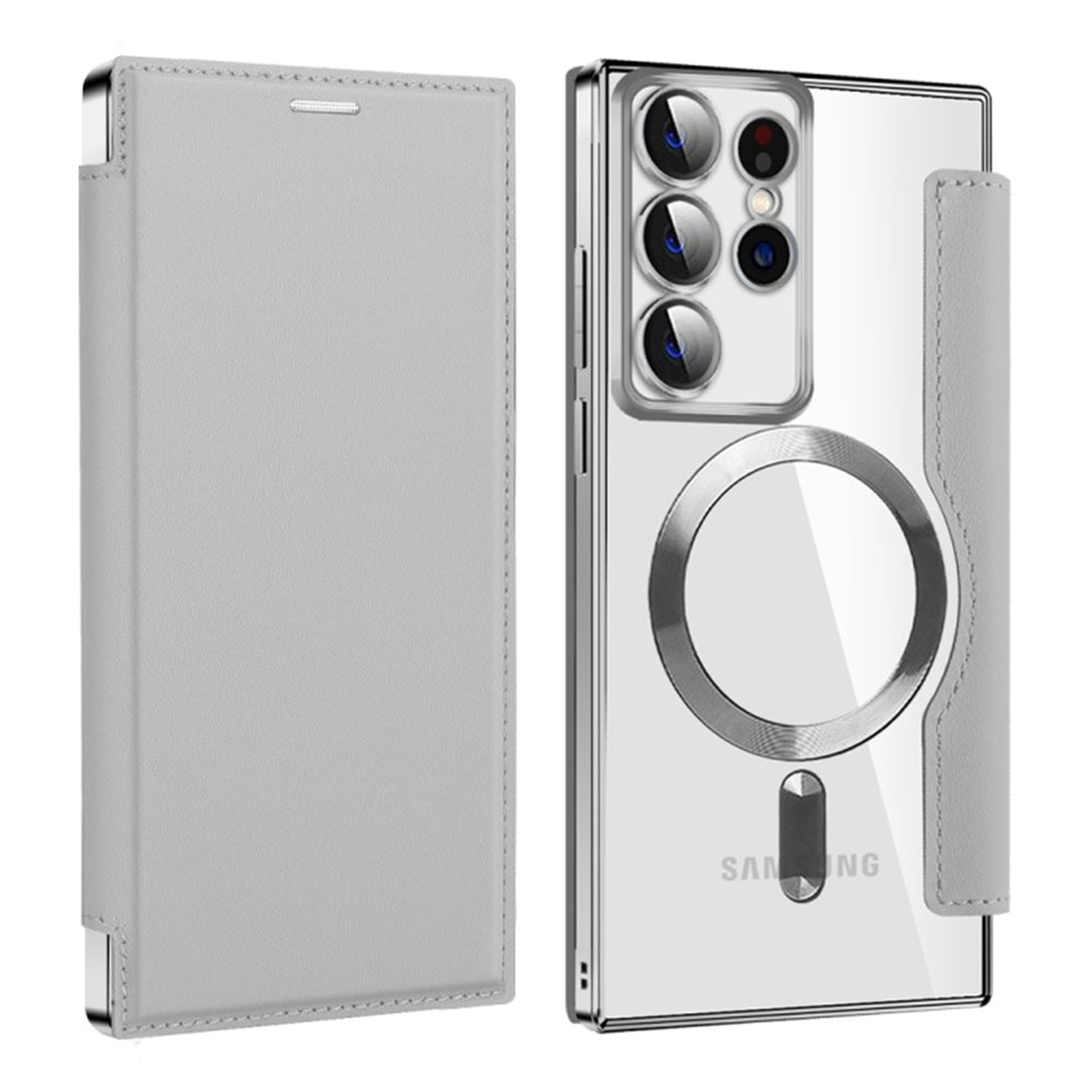 Techsuit - SmartMag Book Case - Galaxy S22 Ultra 5G - Gray