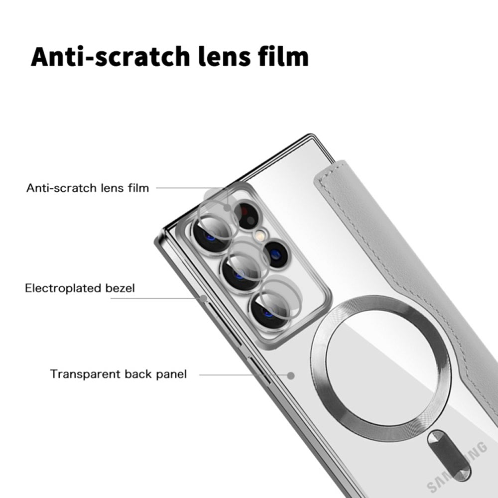 Techsuit - SmartMag Book Case - Galaxy S22 Ultra 5G - Gray