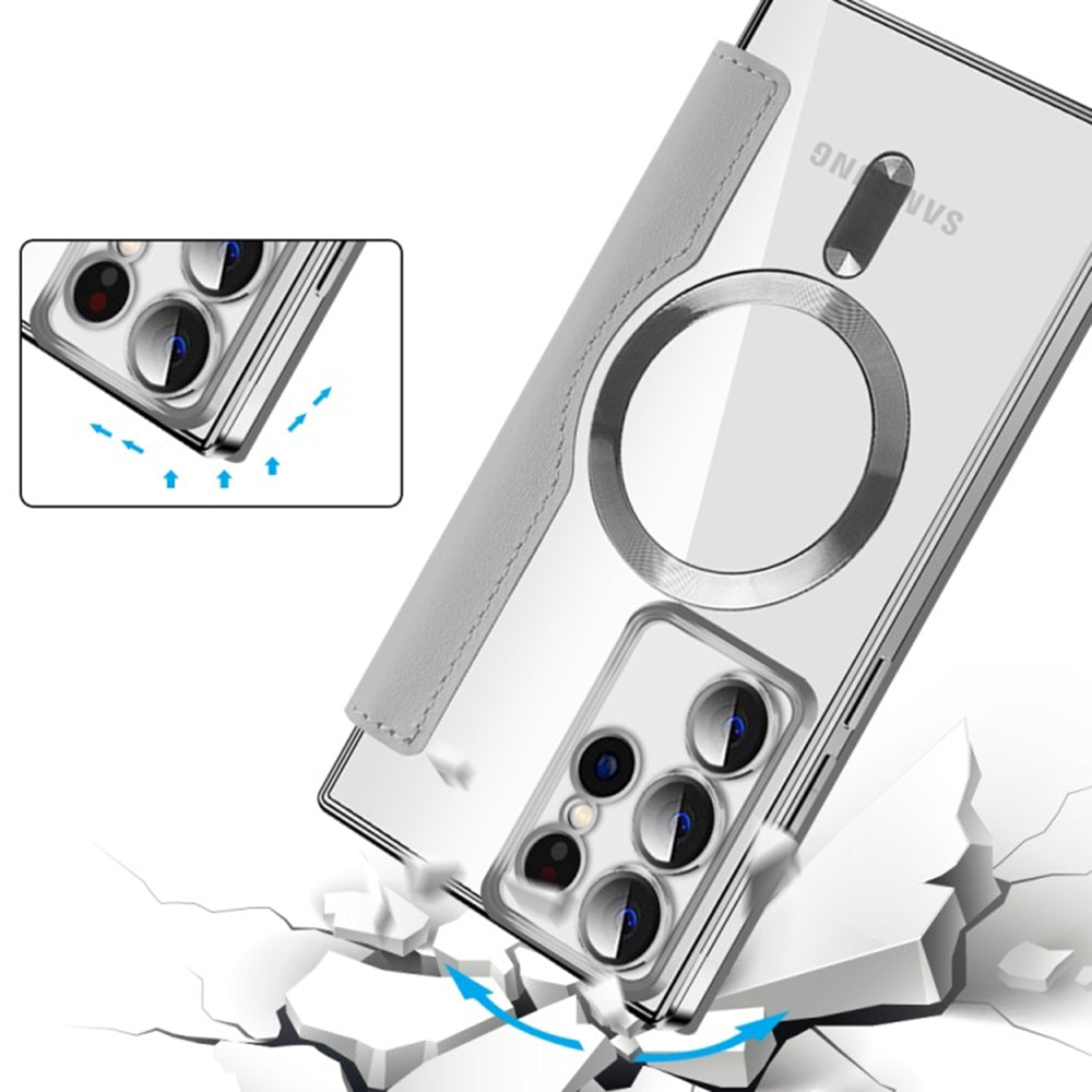 Techsuit - SmartMag Book Case - Galaxy S22 Ultra 5G - Gray