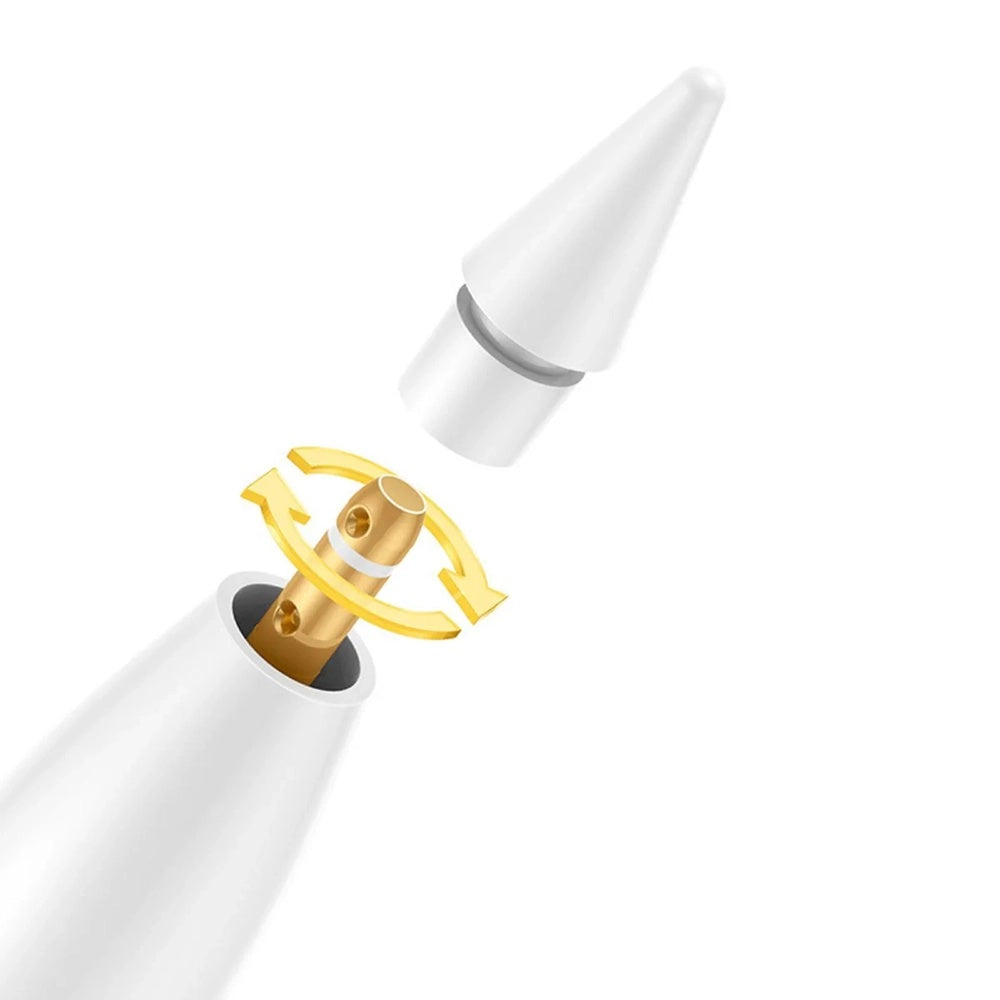 Baseus - Stylus Pen Smooth Writing III Series (P80080805213-00) - for iPad, Wired Charging, Active Wireless Version - White