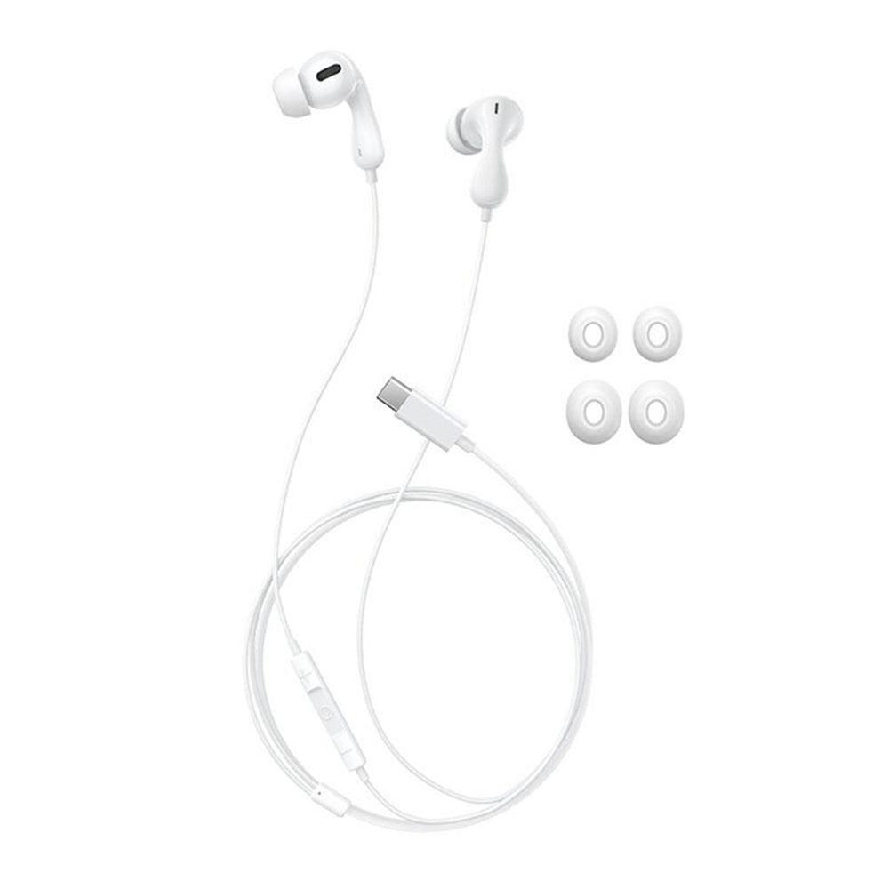 Baseus - Wired Earphones Encok CZ20 (A00171400213-00) - Type-C, 20Hz-40kHz, Hi-Res - Moon White