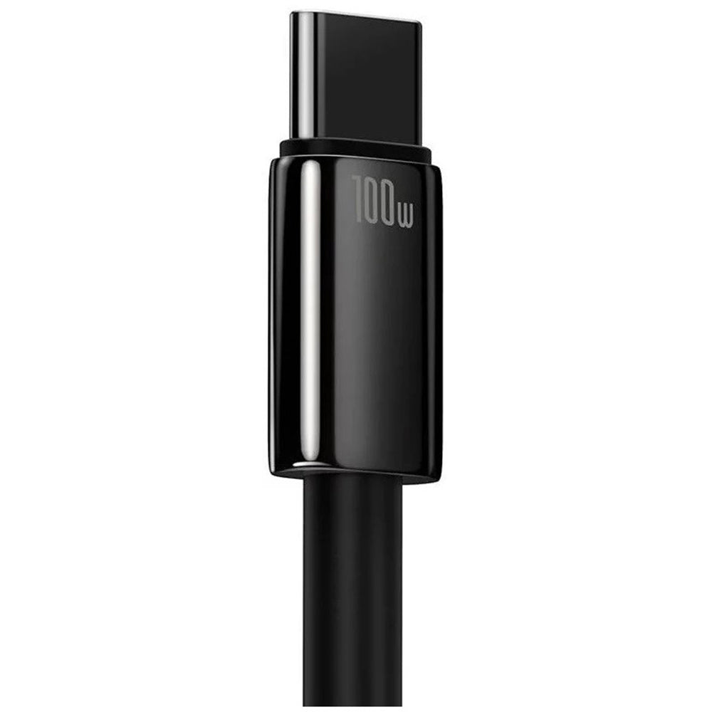 Baseus - Data Cable Tungsten Gold  (CAWJ000101) - USB to Type-C, Super Fast Charge, 100W, 480Mbps, 2m - Black