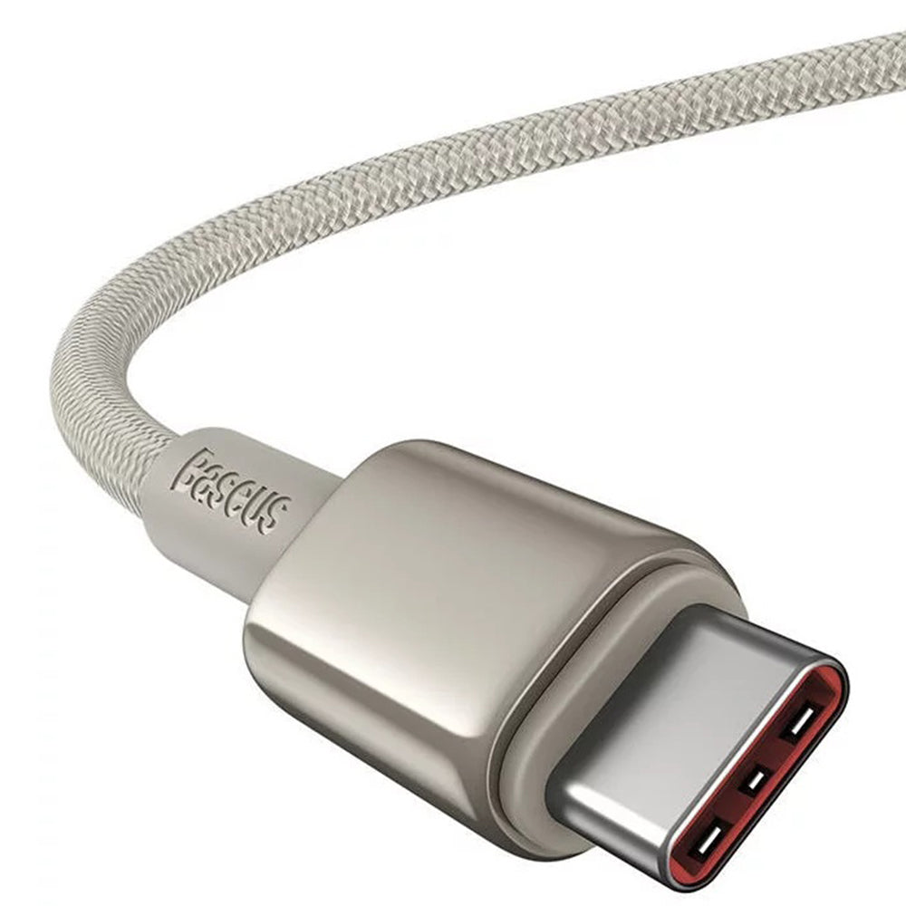 Baseus - Data Cable Tungsten Gold  (P10319800G21-01) - Type-C to Type-C, Super Fast Charge, 100W, 480Mbps, 2m - Gold