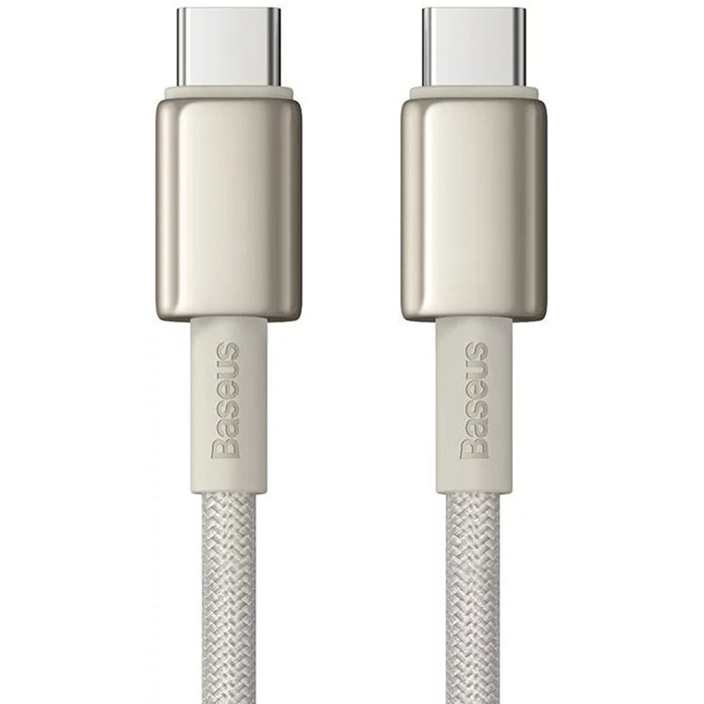 Baseus - Data Cable Tungsten Gold  (P10319800G21-01) - Type-C to Type-C, Super Fast Charge, 100W, 480Mbps, 2m - Gold