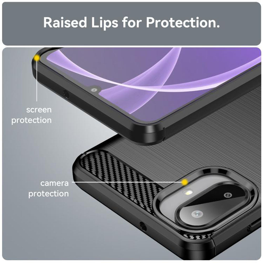 Techsuit - Carbon Silicone - Galaxy A07 4G - Black