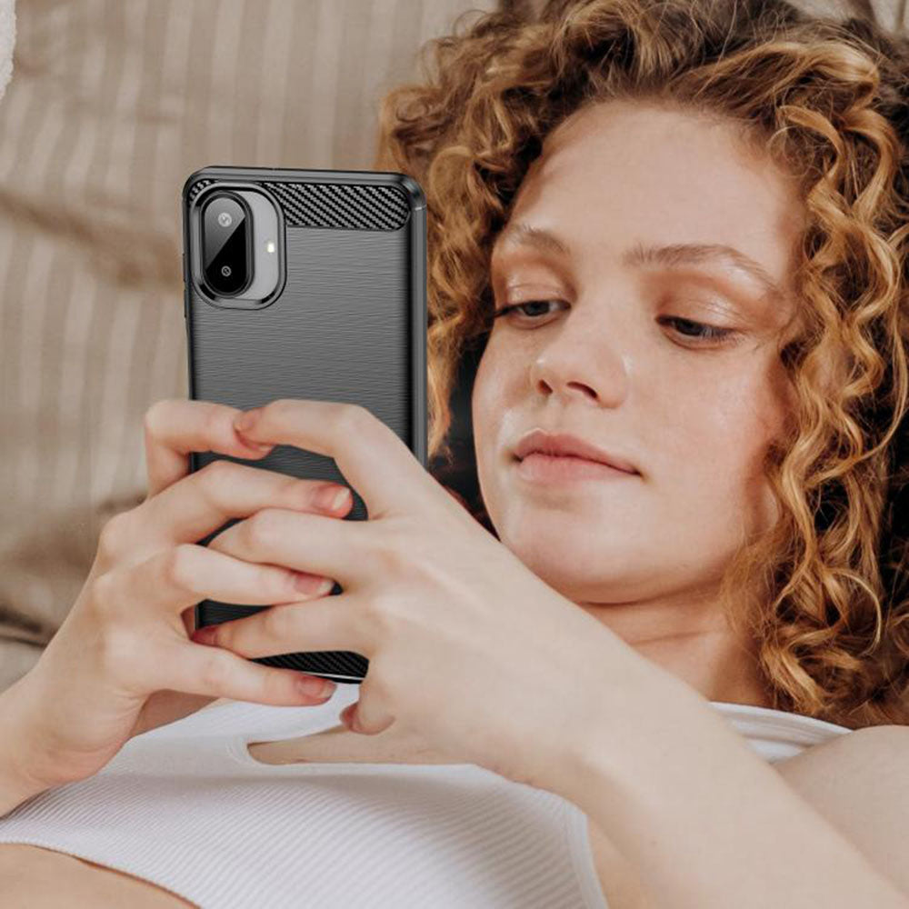 Techsuit - Carbon Silicone - Galaxy A07 4G - Black