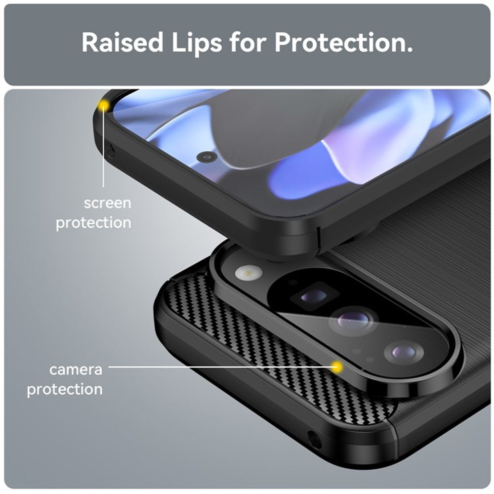 Techsuit - Carbon Silicone - Google Pixel 10 / 10 Pro - Black